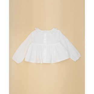 Blusa doble tela blanca de Fina Ejerique