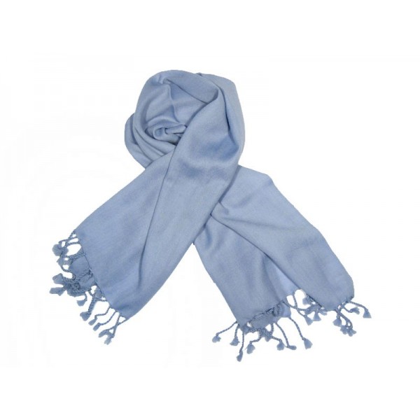 Bufanda lana azul