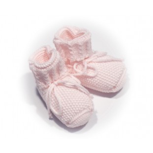 Bota rosa de lana para bebé Marca Pangasa
