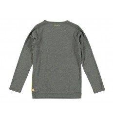 Camiseta gris y amarilla para niña Marca Retour