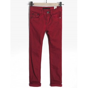 Pantalón rojo elástico para niño Marca IKKS