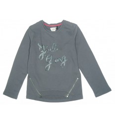 Sudadera azul grisáceo para niña de la Marca IKKS