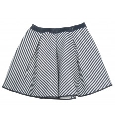 Falda de rayas blanca y marino para niña Marca Elsy